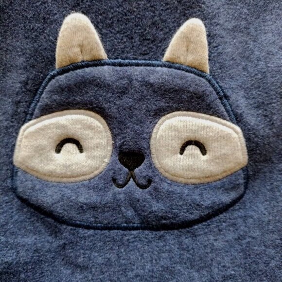 Carters One Piece Baby 6 Months Hooded Snap Bottom Kangaroo Long Sleeve Fella - Picture 9 of 10